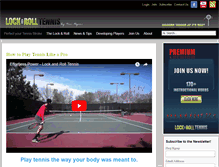 Tablet Screenshot of lockandrolltennis.com